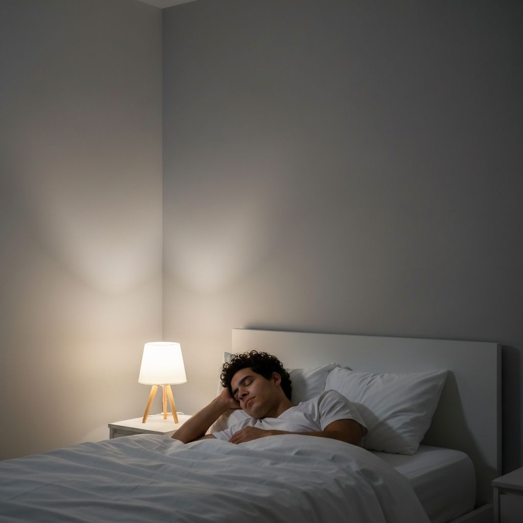 Clean bedroom with peaceful sleep environment